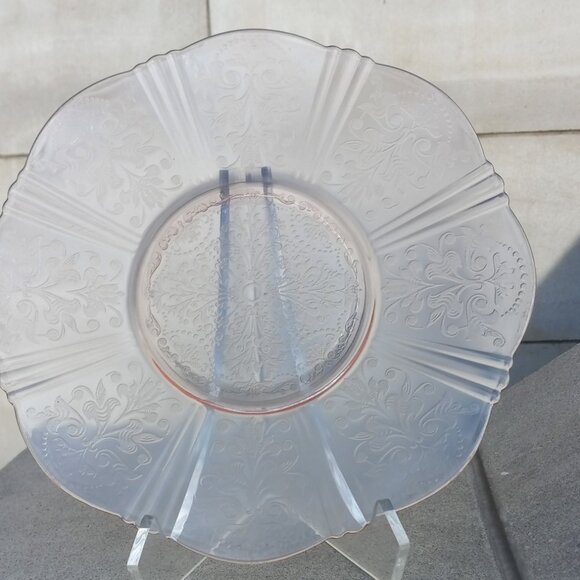 MacBeth-Evans Charger 12" American Sweetheart Pink Depression Glass - Picture 2 of 13